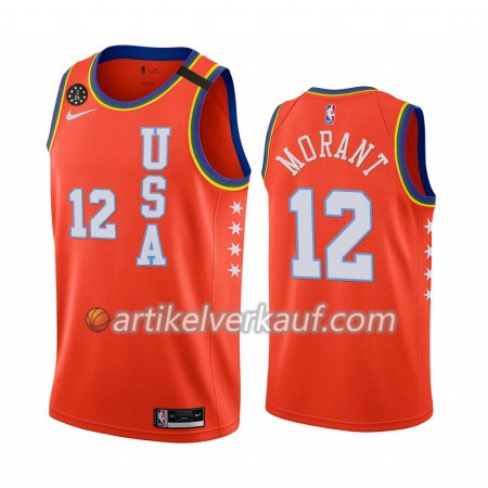 NBA Memphis Grizzlies Trikot Ja Morant 12 Nike 2020 Rising Star Swingman - Herren